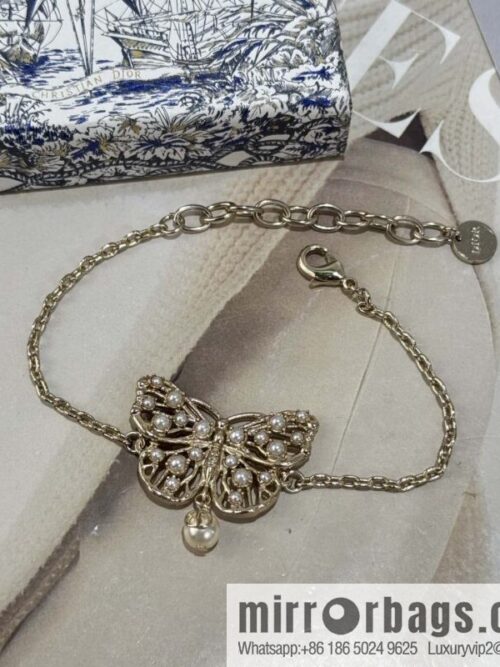 ❗️New ❗️ Dior bracelet ☀️ new ☑️ Dior DIOR butterfly pearl bracelet ☀️