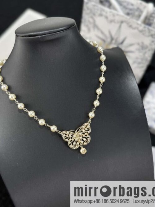 ❗️New ❗️ ☀️ New ☑️ Dior DIOR butterfly pearl necklace ☀️