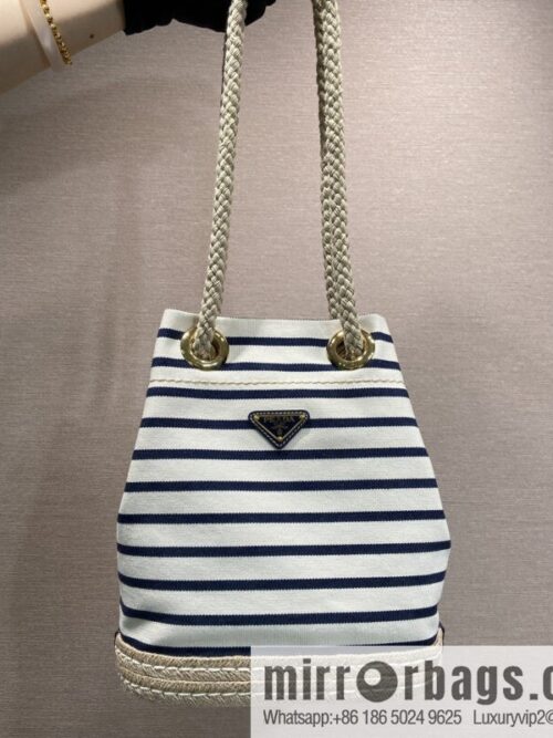 wsxc1748870739216_0_jpg-800x800znppm0rwcay6953_20250625033801.jpg PRADA 🎉 new bucket bag 🎉 1BE082 striped 🎉🎉 black striped