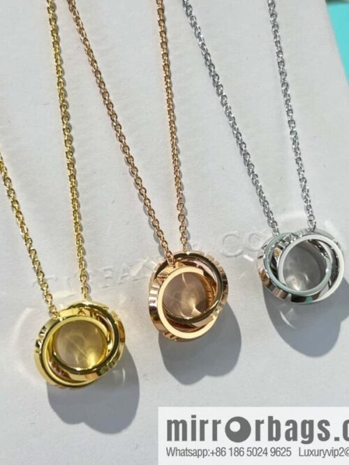 ❗️New ❗️ New ☑️ TIFFANY & Co. Tiffany X Buckle Double Ring Ring Necklace