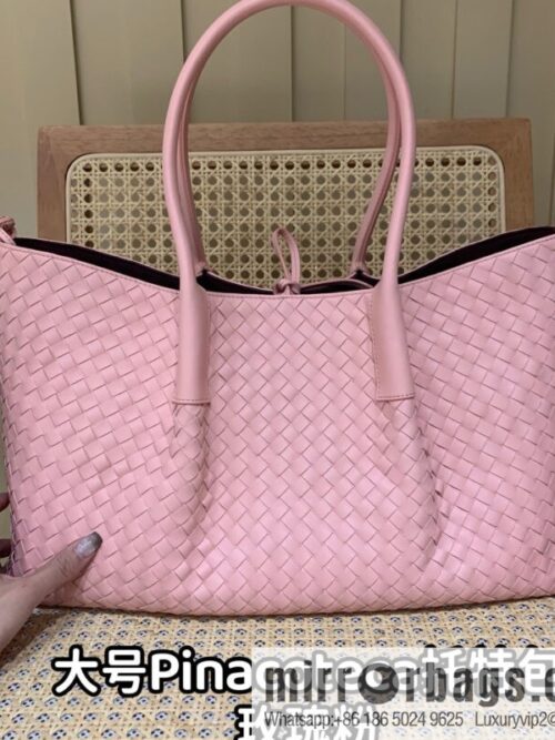 BV Large Pinacoteca Tote Bag 817166 Rose Powder