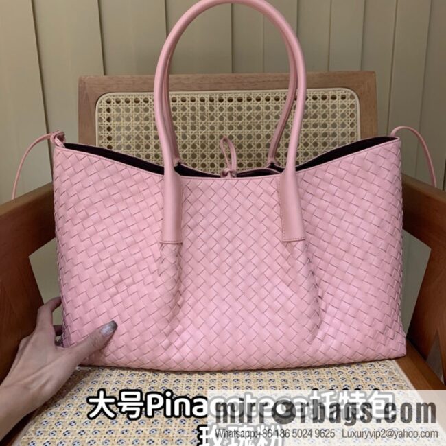 BV Large Pinacoteca Tote Bag 817166 Rose Powder