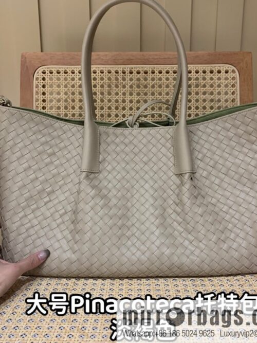 BV Large Pinacoteca Tote Bag 817166 Hazel