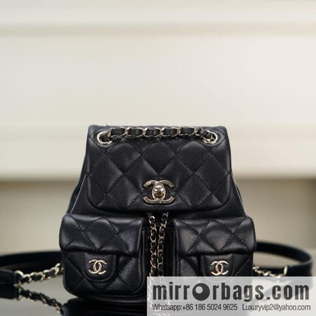 wsxc1750262619267_0-800x800abmbpftj4pk767_20250625023809.jpg 𝗖𝗛𝗔𝗡𝗘𝗟 23P new Duma shoulder, cowhide Mini AS3787