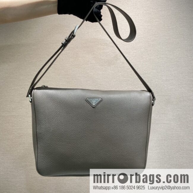 wsxc1750601715194_0-800x800ec4euyy0b04657_20250625023701.jpg PRADA ๐ new mailman bag ๐ 2VH182 leather shoulder strap ๐๐ gray