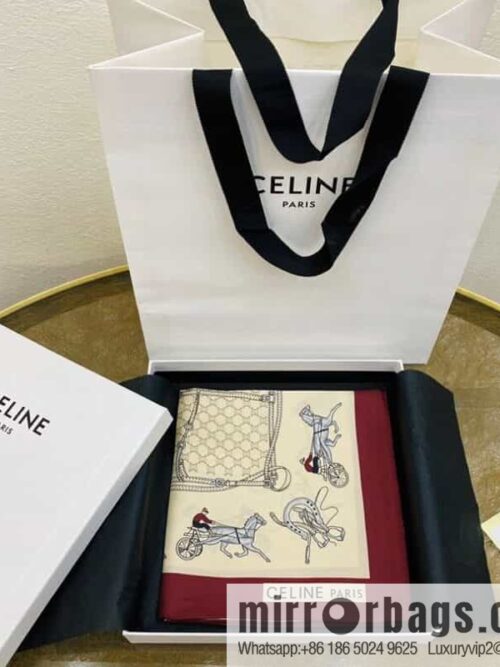 IMG_00320-800x800zux1uhibmhj112354_20250702110346.jpg CELINE The essence of Celine Arc de Triomphe logo silk square scarf