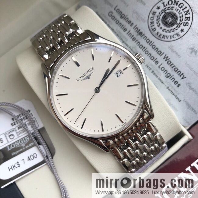 The classic undefeated Longines Luya series - casual fashion couple women\'s quartz watch men\'s 39mm, women\'s 24mm, the same size and price