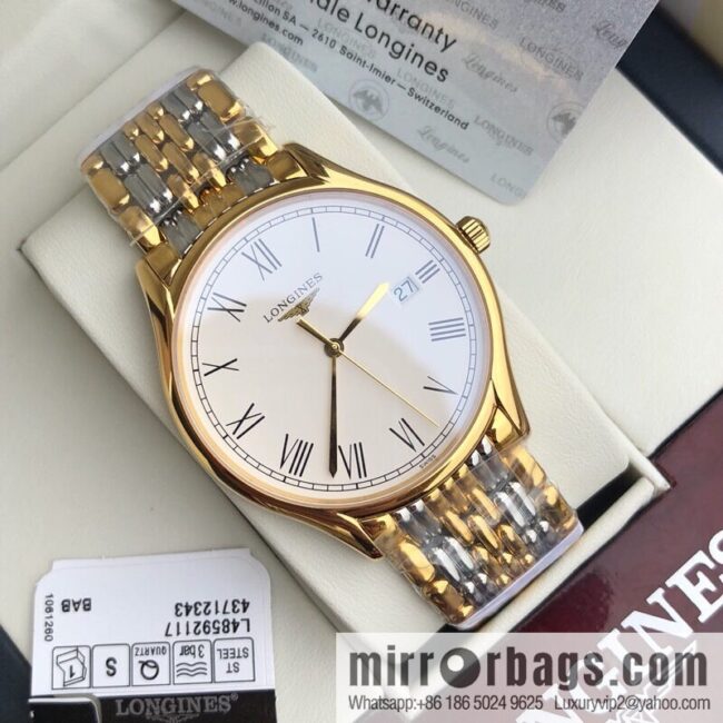 Longines Luya Series - Casual Fashion Couple Ladies Quartz Watch Men\'s 39mm, Women\'s 24mm