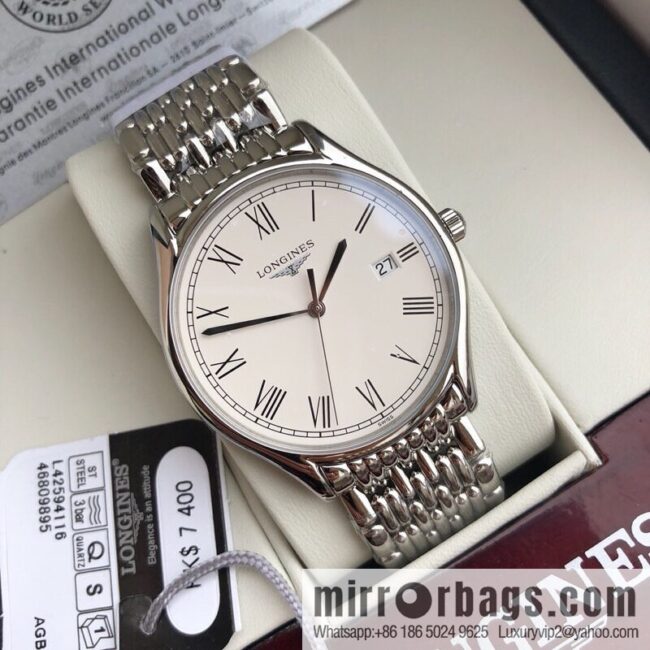 Longines Luya Series - Casual Fashion Couple Ladies Quartz Watch Men\'s 39mm, Women\'s 24mm