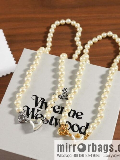 IMG_1156-800x8005o0mnxsfchk140083_20250705013639.jpg New ☑️ Vivienne Westwood Queen Mother peach heart love Saturn pearl necklace