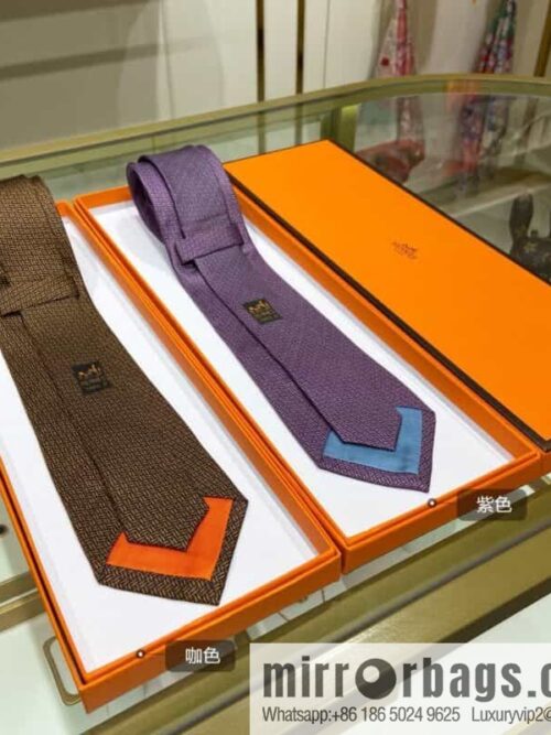 IMG_1210-800x800rd0iezfv2tf83178_20250701203208.jpg Hermes Plain Textured 100% Top Twill Silk Tie