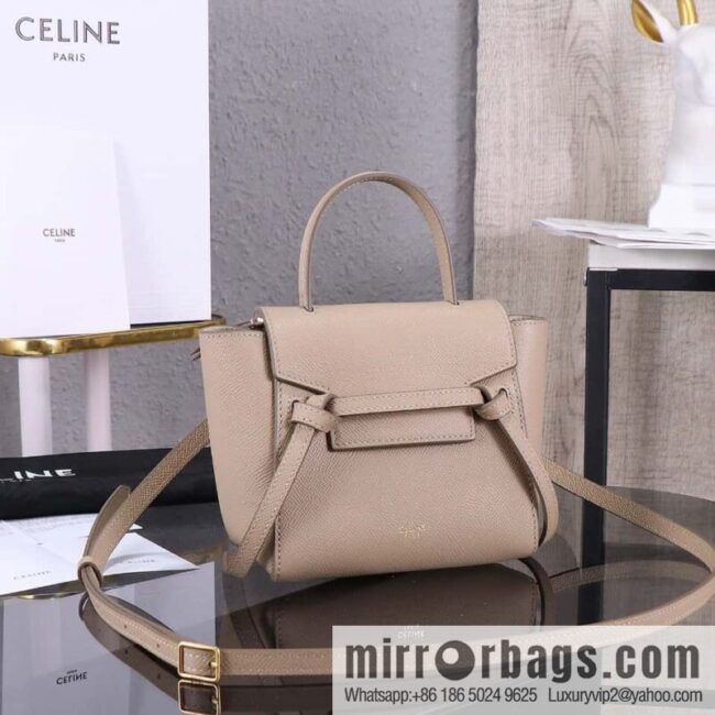 CELINE Belf PICO mini grained calfskin handbag, model 194263