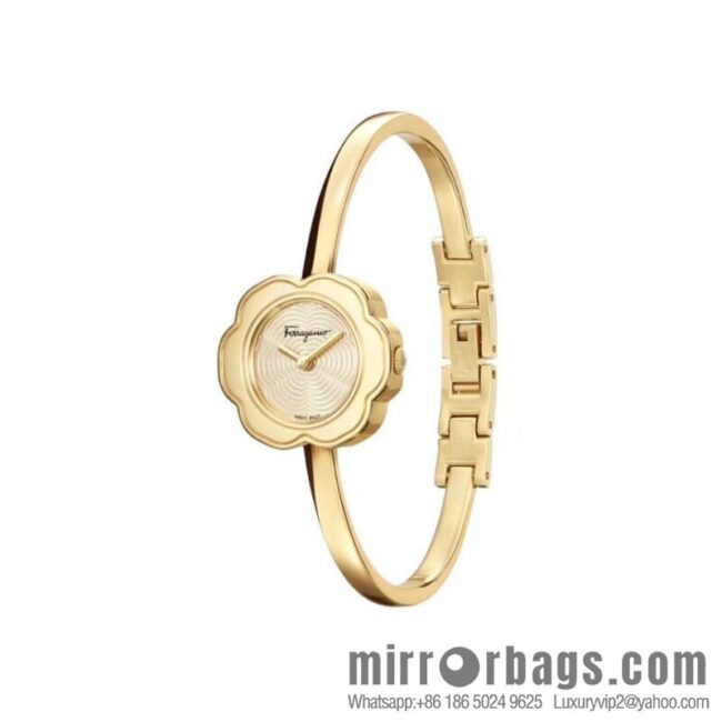 🎉🎉New counters are updated simultaneously! Ferragamo Salvatore Ladies Watch Flower Shape 26mm Sapphire Glass Swiss Quartz Movement