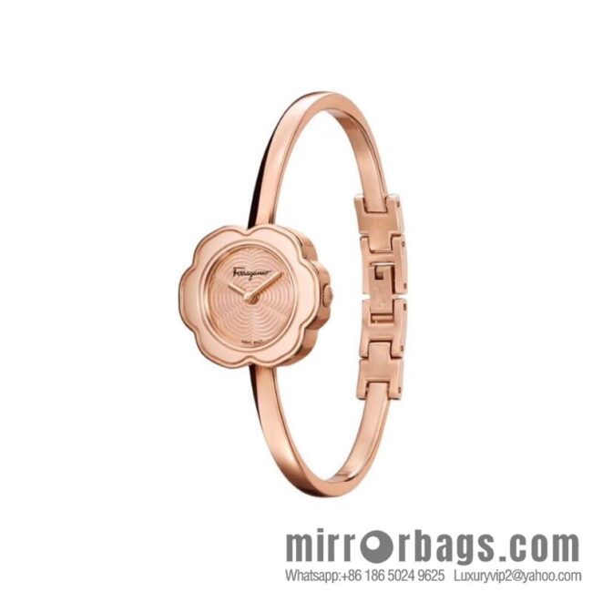 🎉🎉New counters are updated simultaneously! Ferragamo Salvatore Ladies Watch Flower Shape 26mm Sapphire Glass Swiss Quartz Movement