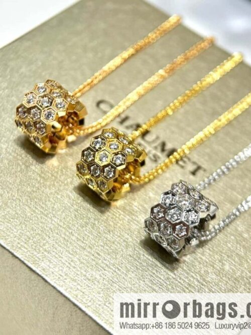 IMG_1577-800x800lhn44yhhgfi129099_20250702210642.jpg ❗️New ❗️ ☀️ Shangmei Paris, Love Nest Series Full Diamond Honeycomb Necklace ☀️