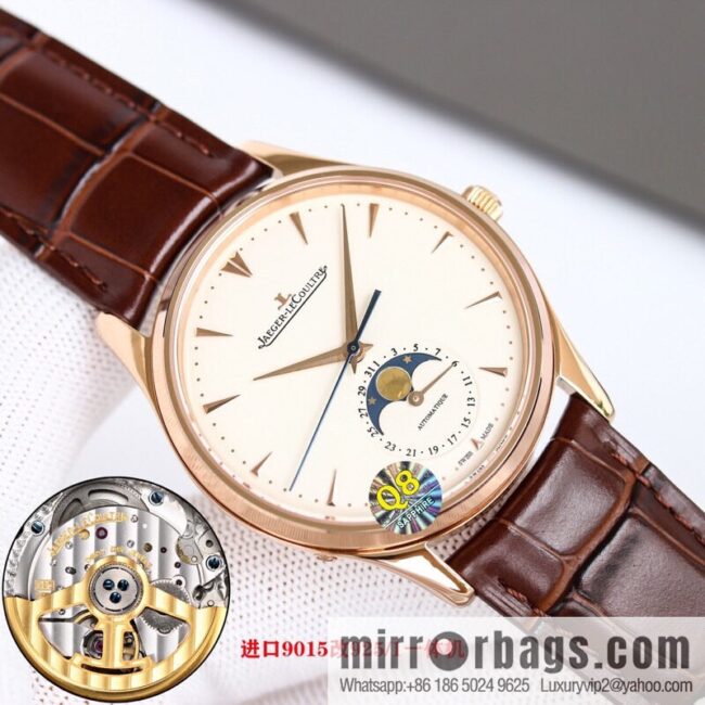 Q8 [Thick \"Thin\" Hair, Annual Masterpiece] Jaeger-LeCoultre Moon Phase Master Series Cal.925/1 Movement Watch