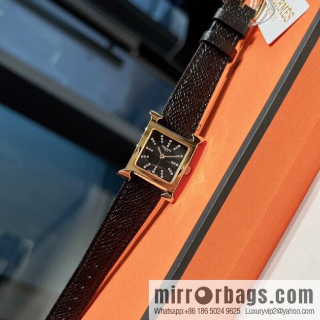 Hermès 2022 early spring 🔥 the latest color scheme set with 36 diamonds, quartz movement watch
