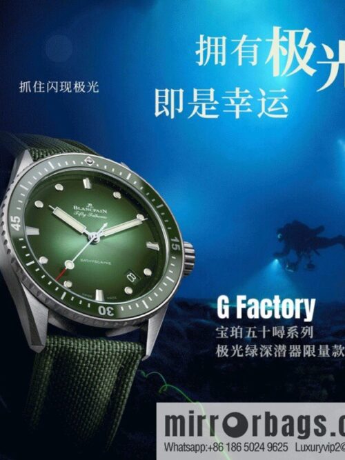 IMG_1891-800x8001ncu5pimdpt108225_20250702071649.jpg GF New Aurora Green Blancpain Fifty Steel Case Limited Edition Watch