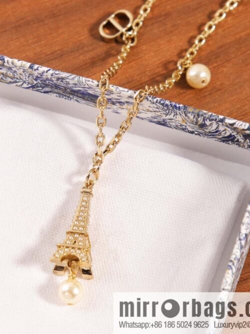 IMG_2129-800x800hywkv0es2y3148971_20250705072450.jpg New ☑️ DIOR pearl Eiffel Tower necklace