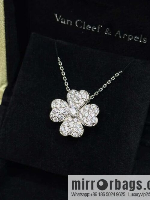 IMG_2354-800x800khc5kponfcf80676_20250701191339.jpg ❗️New ❗️ ☀️ original order ☀️ Van Cleef & Arpels Cosmos series four-leaf clover full diamond necklace (can be used as a brooch) ☀️