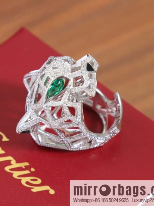 IMG_2489-800x800spvfxtaprwf148737_20250705071713.jpg New ☑️ Cartier Cartier jungle series, hollow out full diamond tiger head ring