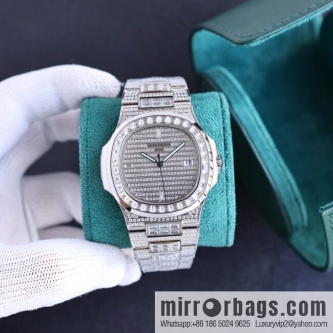 PP Patek. Philippe Nautilus Gypsy Edition Customized Original 324 Movement Watch