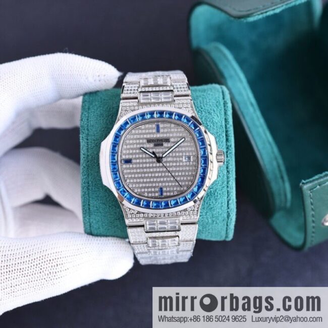 PP Patek. Philippe Nautilus Gypsy Edition Customized Original 324 Movement Watch