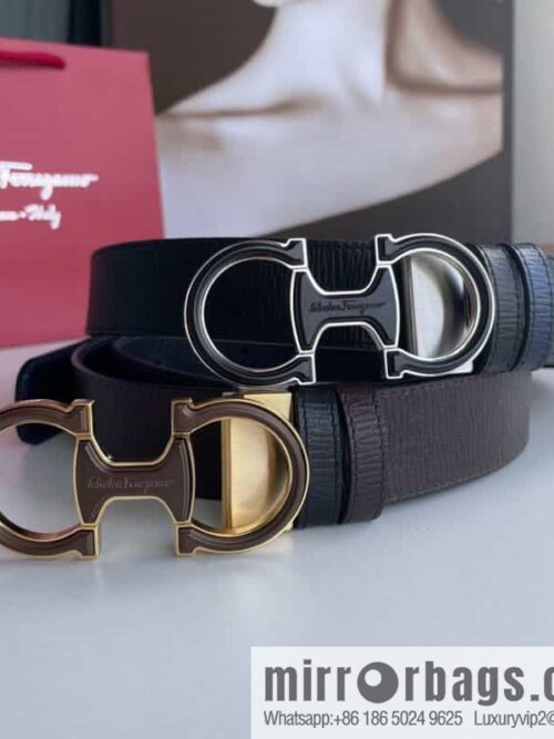 IMG_28170-800x800wxts43doxuf92520_20250702010440.jpg Ferragamo Men\'s Exquisite Acrylic Metal Buckle Top Cowhide Double-sided External Belt 3.5cm