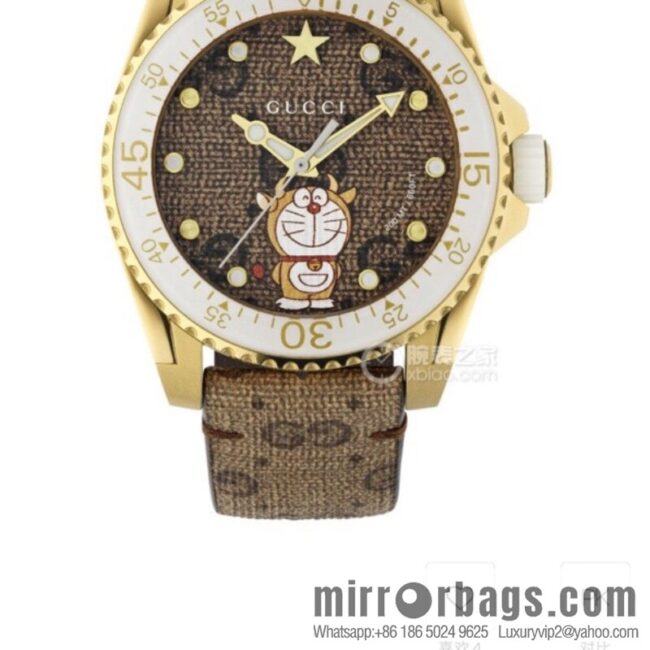 Gucci Gucci Dora A Dream joint limited edition Doraemon × Gucci joint series GucciDive watch