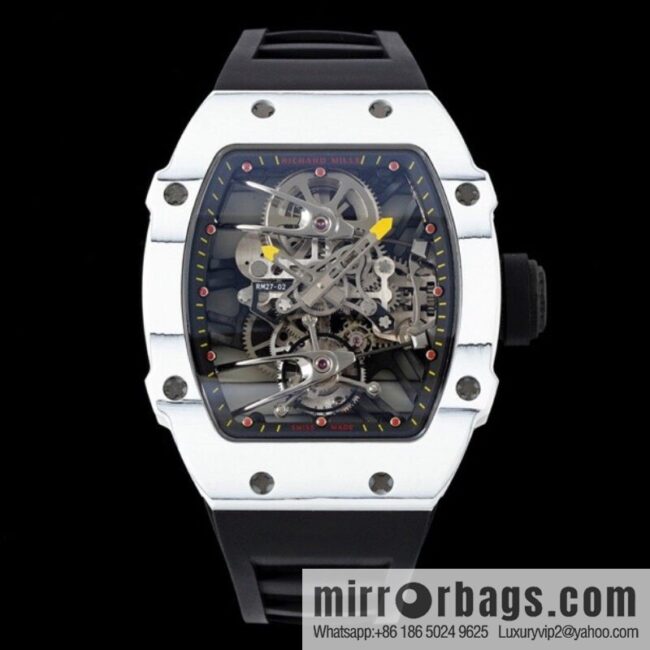 The new RM 27-02 is a RICHARD MILLE sports tourbillon watch designed for tennis players