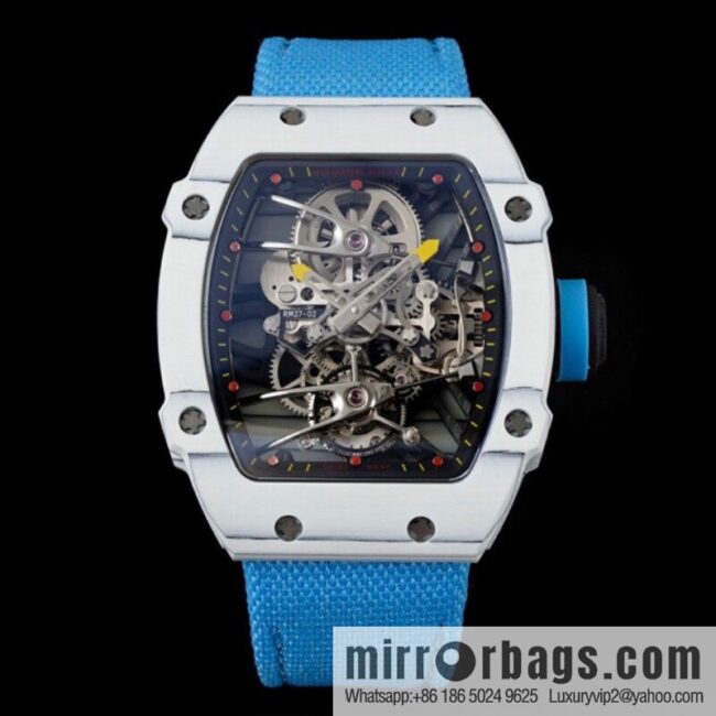 The new RM 27-02 is a RICHARD MILLE sports tourbillon watch designed for tennis players