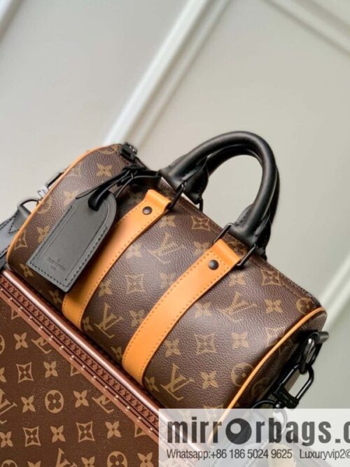 IMG_3160-800x80051w4ufwp34s59824_20250719004516.jpg M46687 monogram yellow leather, men\'s bag, pillow bag series Keepall handbag, the new KEEPALL BANDOULIZRE 25 handbag of the season