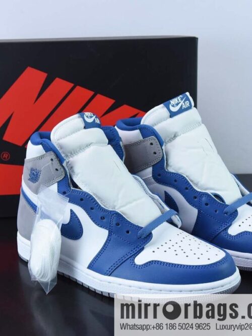 IMG_3398-800x800z5ekzs50i5f51433_20250718225656.jpg Air Jordan1 AJ1 Jordan 1st generation high-top basketball shoes/real blue, white blue gray 35th anniversary edition, item number: FD1437-410