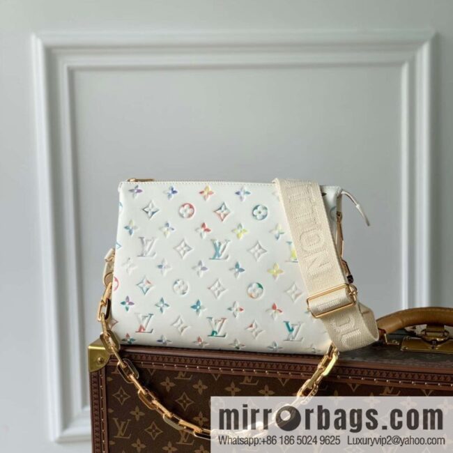 M21209 white printed Coussin small handbag