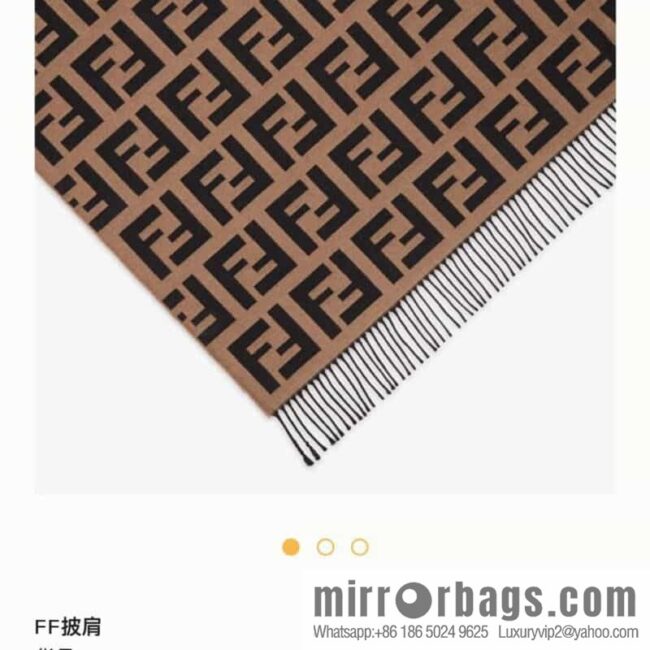 FENDI 2020 new triangular double-sided presbyopia shawl FXT261A8RVF0QE1