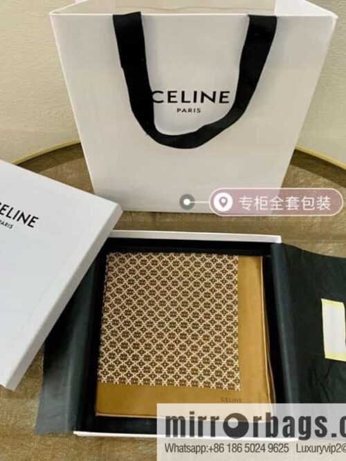 IMG_4184-800x800bvsy05ung5x112820_20250702112444.jpg CELINE Celine Arc de Triomphe logo 100 silk square scarf