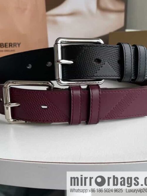 IMG_4687-800x800zmmwuxqpx0d92104_20250702005217.jpg BURBERRY Cowhide Pressed Checkered Men\'s Pin Buckle Belt