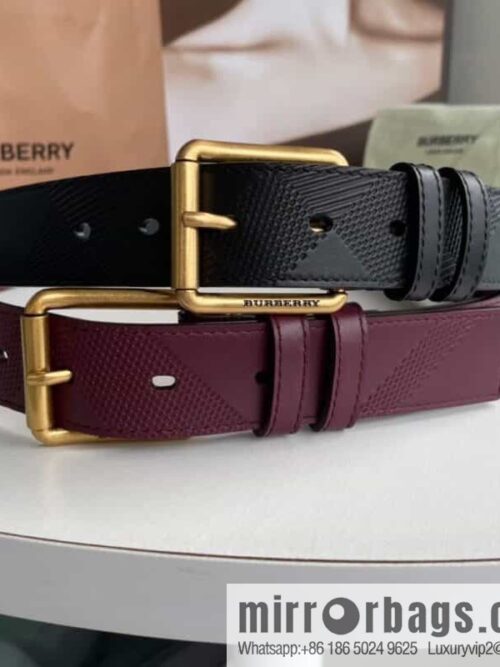 IMG_4704-800x800zbf1apjeczn92083_20250702005144.jpg BURBERRY Cowhide Pressed Checkered Men\'s Pin Buckle Belt