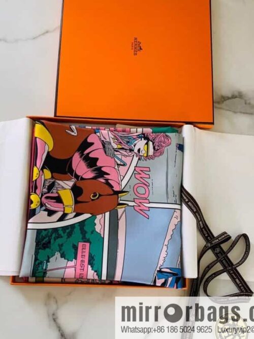 IMG_5102-800x800iuwc30zws5z112681_20250702112040.jpg Hermes Humorous Color Fun Comic 100% Silk Scarf