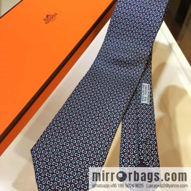 IMG_5625-800x80042skala4v4n102534_20250702051353.jpg Hermes 100% Top Twill Silk Colored Chain Link Tie