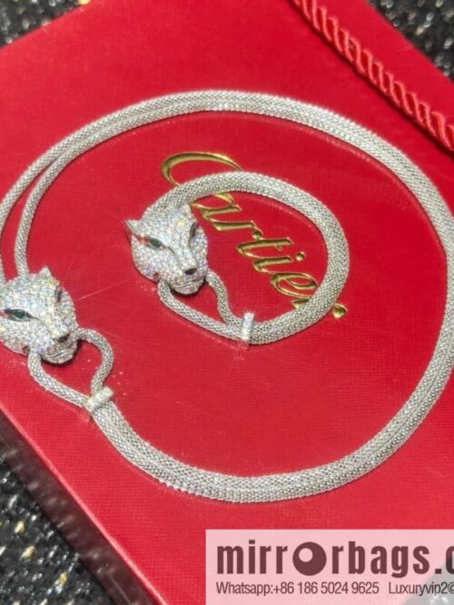 IMG_57730-800x800mxqfsxmhk55120283_20250702150324.jpg ☀️Cartier PANTHÜRE DECARTIER Jungle Series Full Diamond Leopard Necklace, Bracelet ☀️