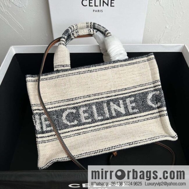 CELIN-E 23s Summer | CABAS THAIS S Arc de Triomphe printed fabric cow leather (fabric) handbag Model: 199162
