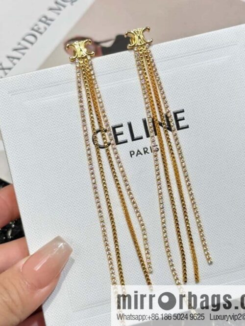 IMG_6418-800x800aefahcskarz119626_20250702144443.jpg ☀️New ☑️ Celine Celine Arc de Triomphe tassel earrings ☀️