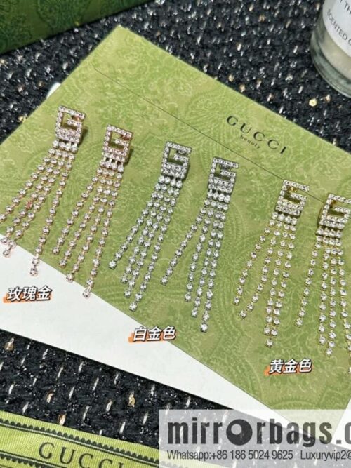 IMG_6956-800x8004gapdyqzlpu111539_20250702084210.jpg ❗️New ❗️☀ New Gucci Gucci G letter full diamond tassel stud earrings ☀