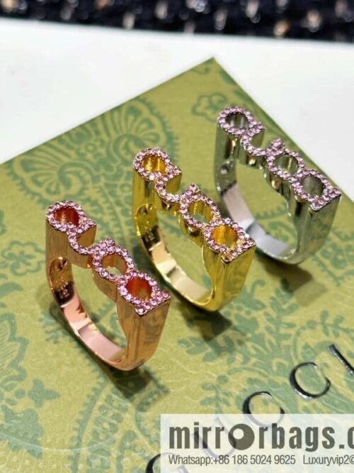 IMG_6995-800x800yvx24mttszz111494_20250702084035.jpg ❗️New ❗️ ☀ original order ☀ new Gucci Gucci full diamond pink diamond letter ring ☀