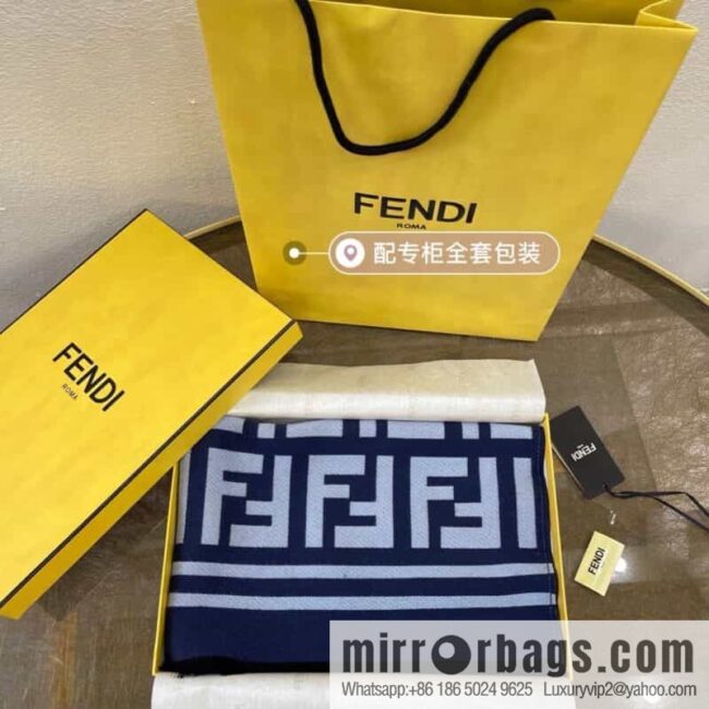 FENDI Fendi Vintage Classic Double FLogo Scarf FXS424A3Q1F0UD6