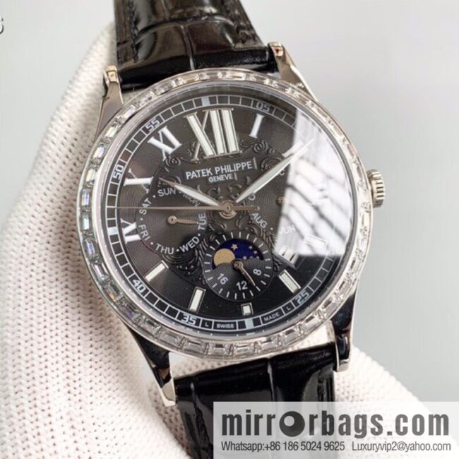 IMG_7042-800x800z2zg3seejm488720_20250701231611.jpg Patek Philippe Complex Series Six-Pin Men\'s Watch Original Imported 9100 Weeks and Months Moon Phase Kinetic Energy Function Movement Mechanical Watch