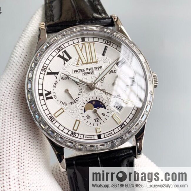 IMG_7043-800x800bwf5z1fvkqp88721_20250701231612.jpg Patek Philippe Complex Series Six-Pin Men\'s Watch Original Imported 9100 Weeks and Months Moon Phase Kinetic Energy Function Movement Mechanical Watch