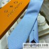 LV Louis Vuitton 100% Top Jacquard Silk L Letter Logo Tie M70952