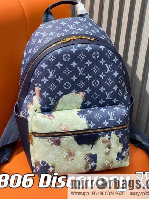 IMG_7273-800x800r1sigenkis252037_20250718230938.jpg M23905 Blue flame backpack Discovery backpack M46553 monogram flame rose silk screen side double bag men\'s backpack backpack